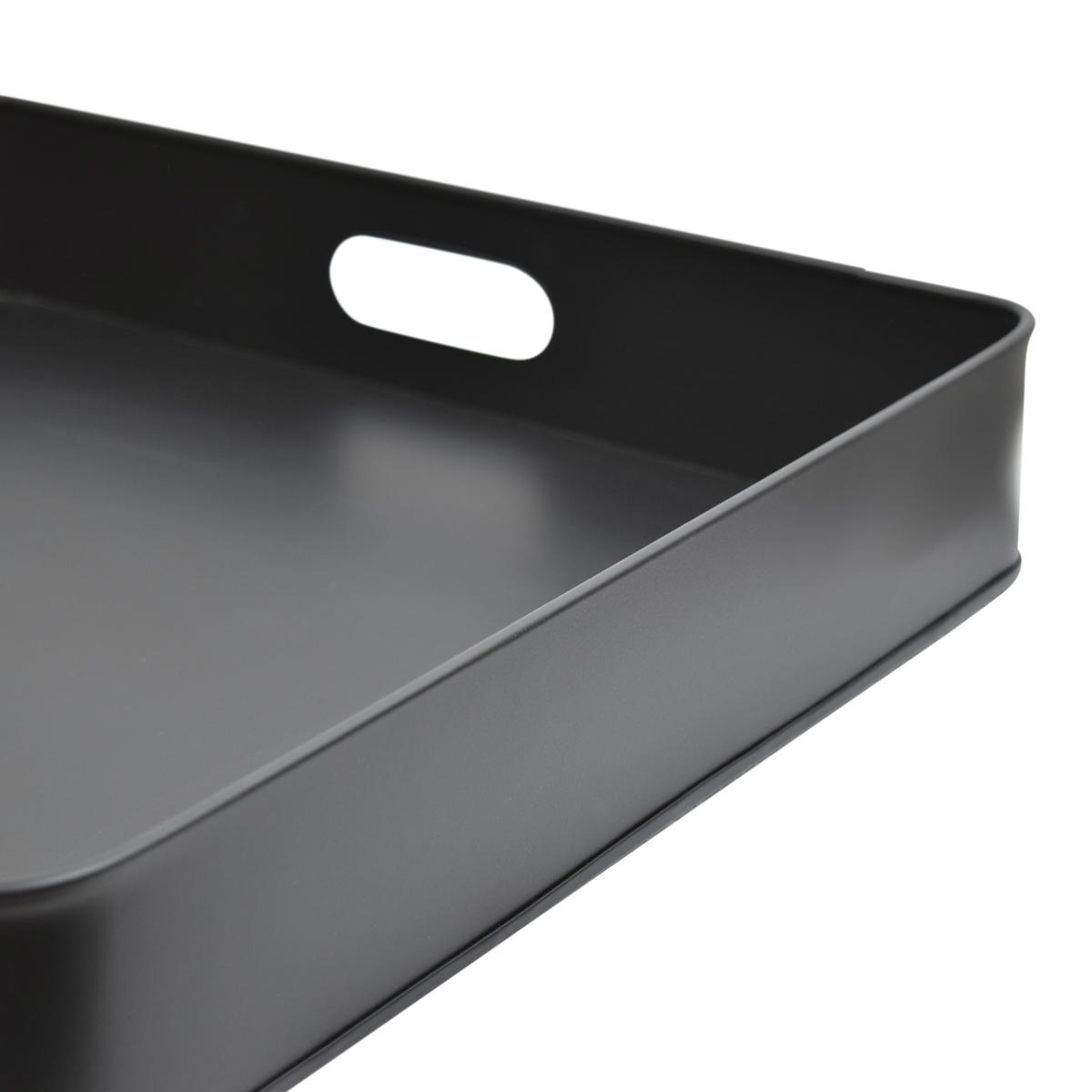 TABLETT Eggy Schwarz - Schwarz, Metall (40/7/40cm) - LOFT42