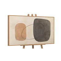 GEMÄLDE Ausgewogenheit der Kontraste Schattenfugenrahmen Eichefarben 120x80 cm - Eichefarben, Holz (120/80cm) - YS-art gallery