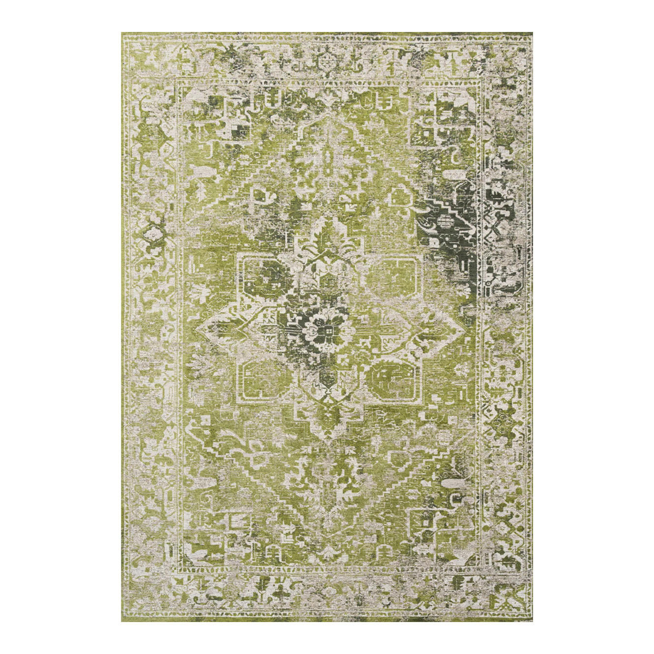 TEPPICH Olive Wood Tabriz 170/240 cm - Grün, Textil (170/240cm) - Louis De Poortere