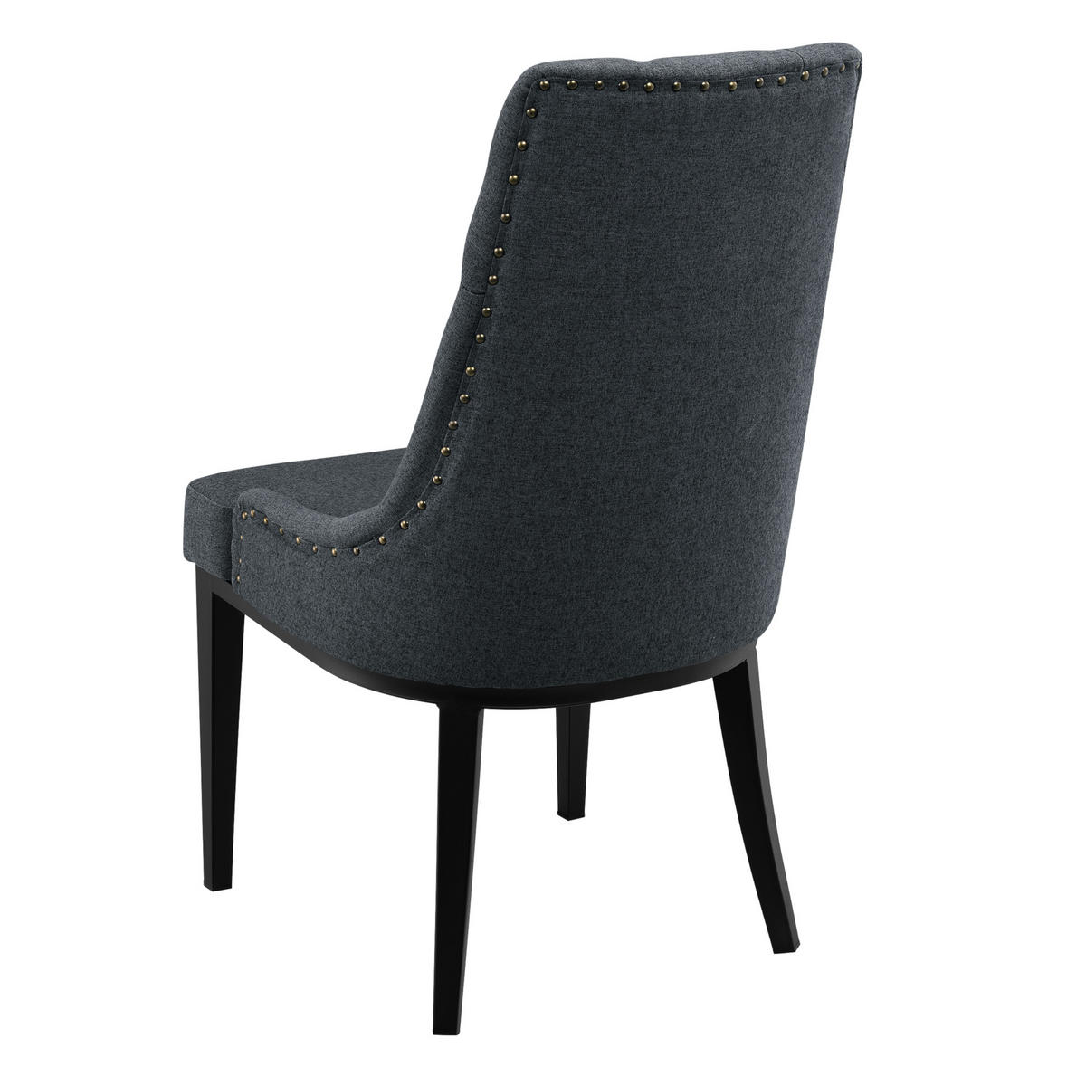ESSZIMMERSTUHL-SET 6 TLG. Chester - Dunkelgrau/Schwarz, Kunststoff/Metall (100/100/60cm) - [en.casa]