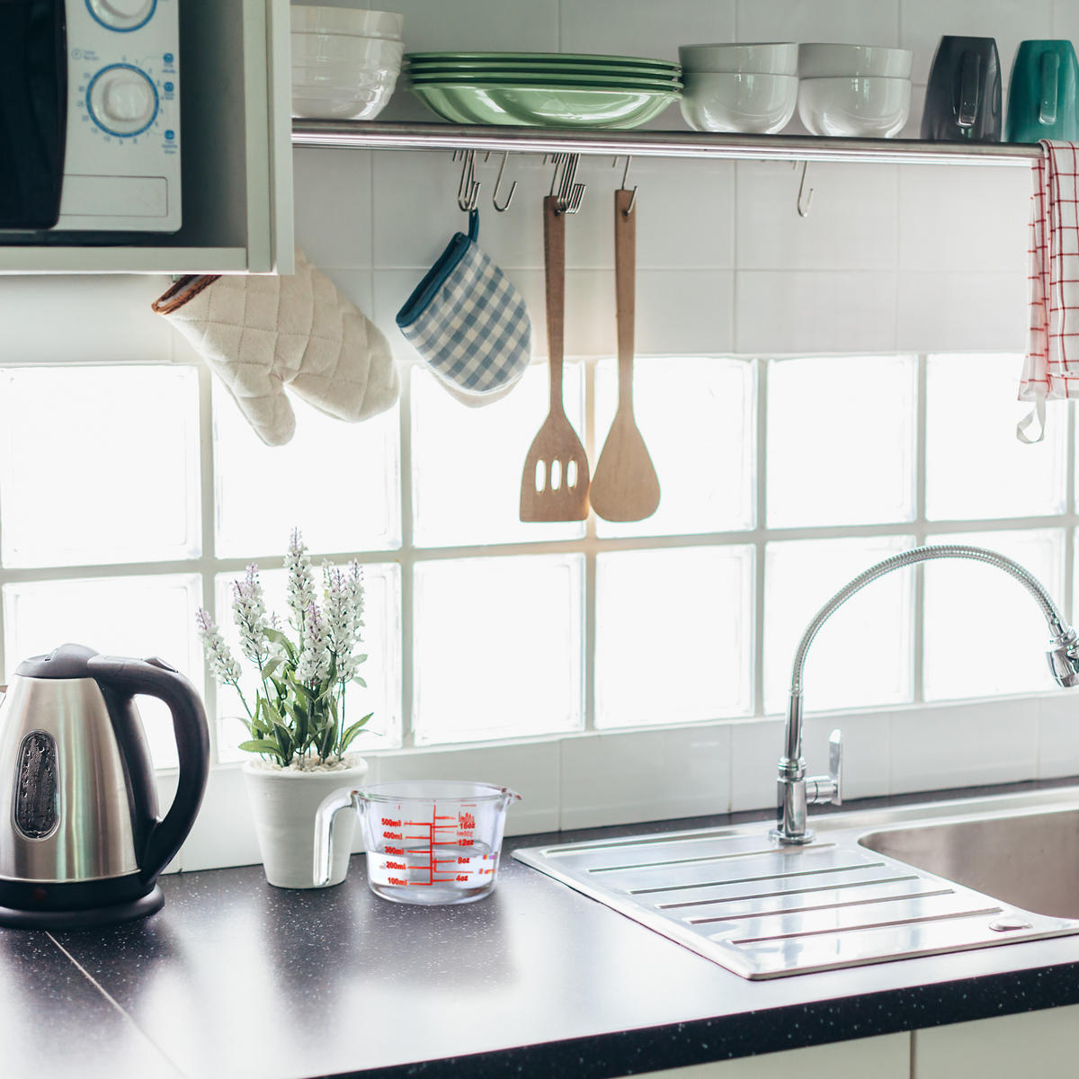 MESSBECHER - Transparent, Glas (0.5L) - Relaxdays