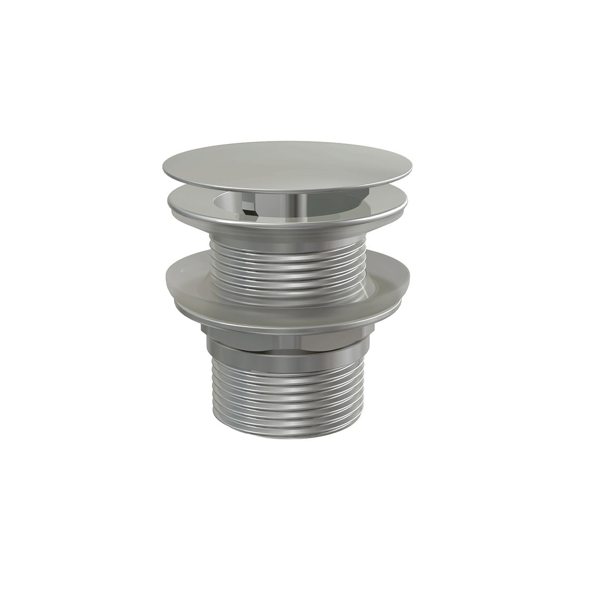 ABLAUFVENTIL 5/4" verchromt Ganzmetall, großer nicht verschließbarer Stopfen - Chromfarben, Metall (8.5/7.2/7.2cm) - Alcadrain