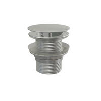 ABLAUFVENTIL 5/4" verchromt Ganzmetall, großer nicht verschließbarer Stopfen - Chromfarben, Metall (8.5/7.2/7.2cm) - Alcadrain