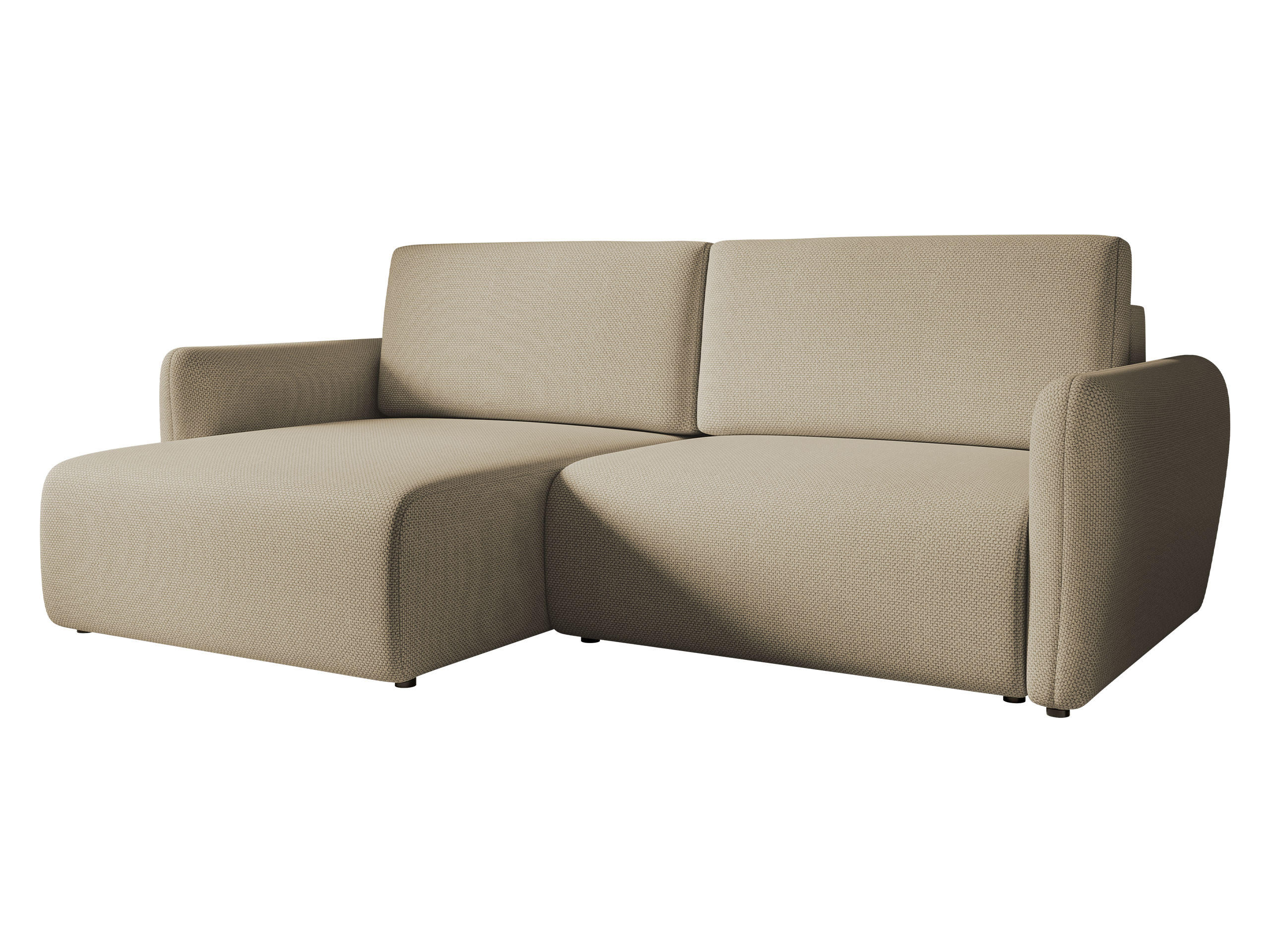 Mirjan24 Ecksofa Beige 234x140 cm