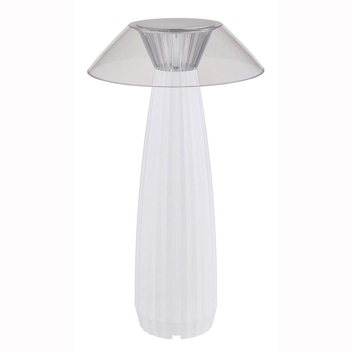 LED-TISCHLEUCHTE ILLUMI, weiß matt, Touchdimmer, Akku - Weiß, Kunststoff (15.4/15.4/28cm) - Globo Lighting