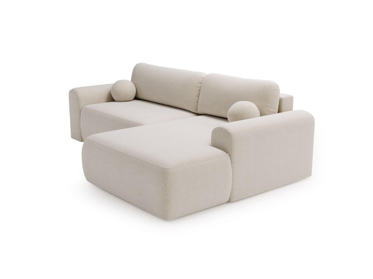 ECKSOFA Savana Creme Rechts - Creme, Holz/Textil (177/257cm) - Graingold
