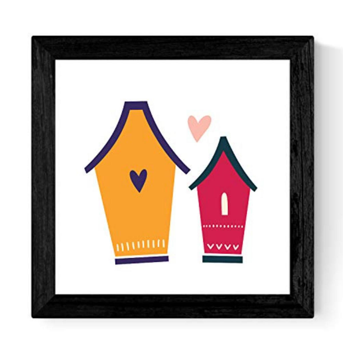 POSTER Set mit 4 Wildblumen Nordic Scandinavian 25x25 cm Rahmenlos - Klar, Papier (25/3cm) - Nacnic