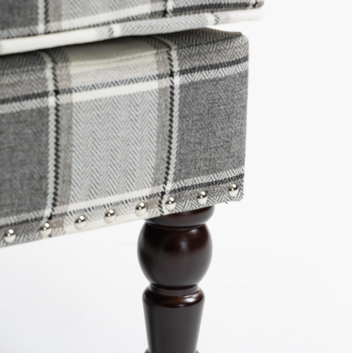 SESSEL 69/69/89 cm weiß-grau aus Baumwollleinen mit Streifenmuster - Weiß, Textil (69/89/69cm) - OKWISH