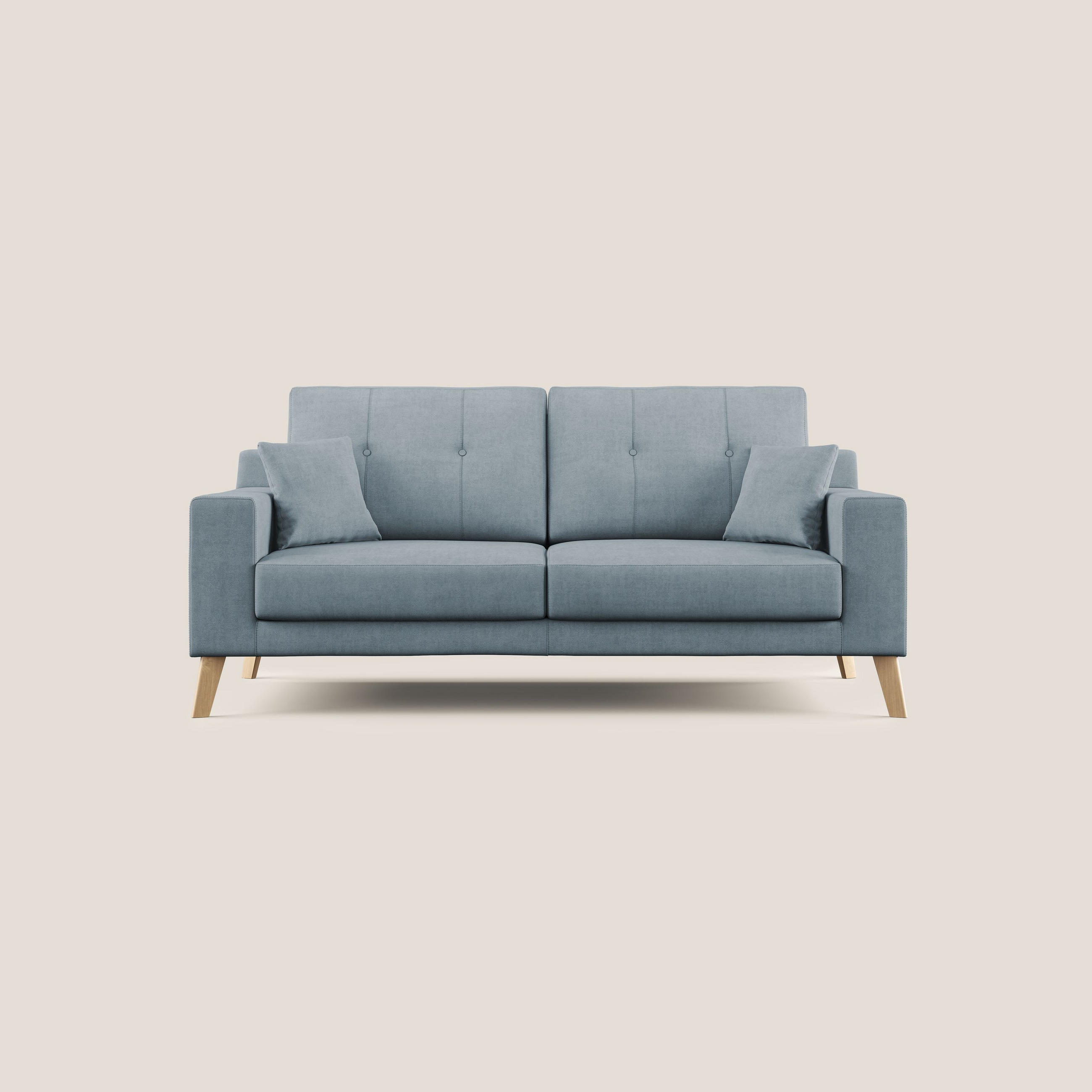 LINEARSOFA Danish - Hellblau, Textil (166/95/91cm) - Divani.store