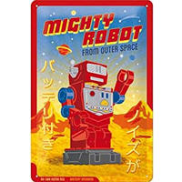 BLECHSCHILD 20/30 cm Achtung – Mighty Robot - Multicolor, Metall (20/30/0.2cm) - Nostalgic-Art