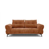 SOFA SALVINI 3-Sitzer, dunkelorange - Dunkelorange/Schwarz, Holzwerkstoff/Textil (176/88/99cm) - Courtois Laville