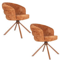 ESSZIMMERSTÜHLE Marjolein Armleuning Oranje - 2 er Set - Rot, Kunststoff (62/77/63cm) - Housecraft Living