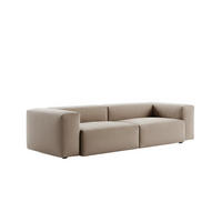 SOFA CELESTE Anthrazit Lederfaserstoff - Anthrazit/Schwarz, Leder/Kunststoff (302/72/114cm) - KAWOLA