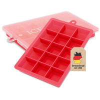 EISWÜRFELFORM 2er Set - Rot, Kunststoff (13/2.5/18cm) - Intirilife