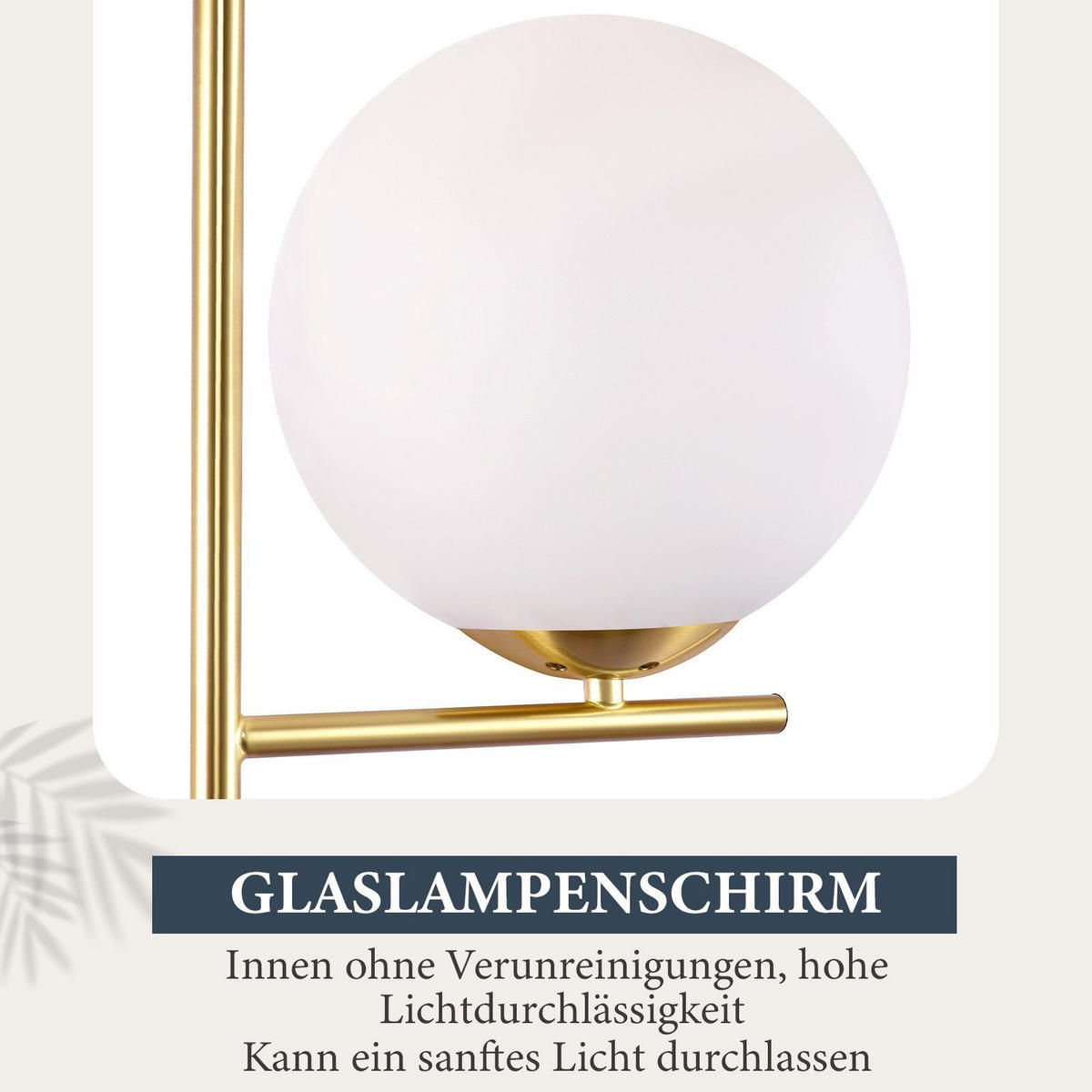 STEHLEUCHTE Dortmund 25/20/150 cm - Goldfarben, Metall (22/18/157cm) - Nettlife