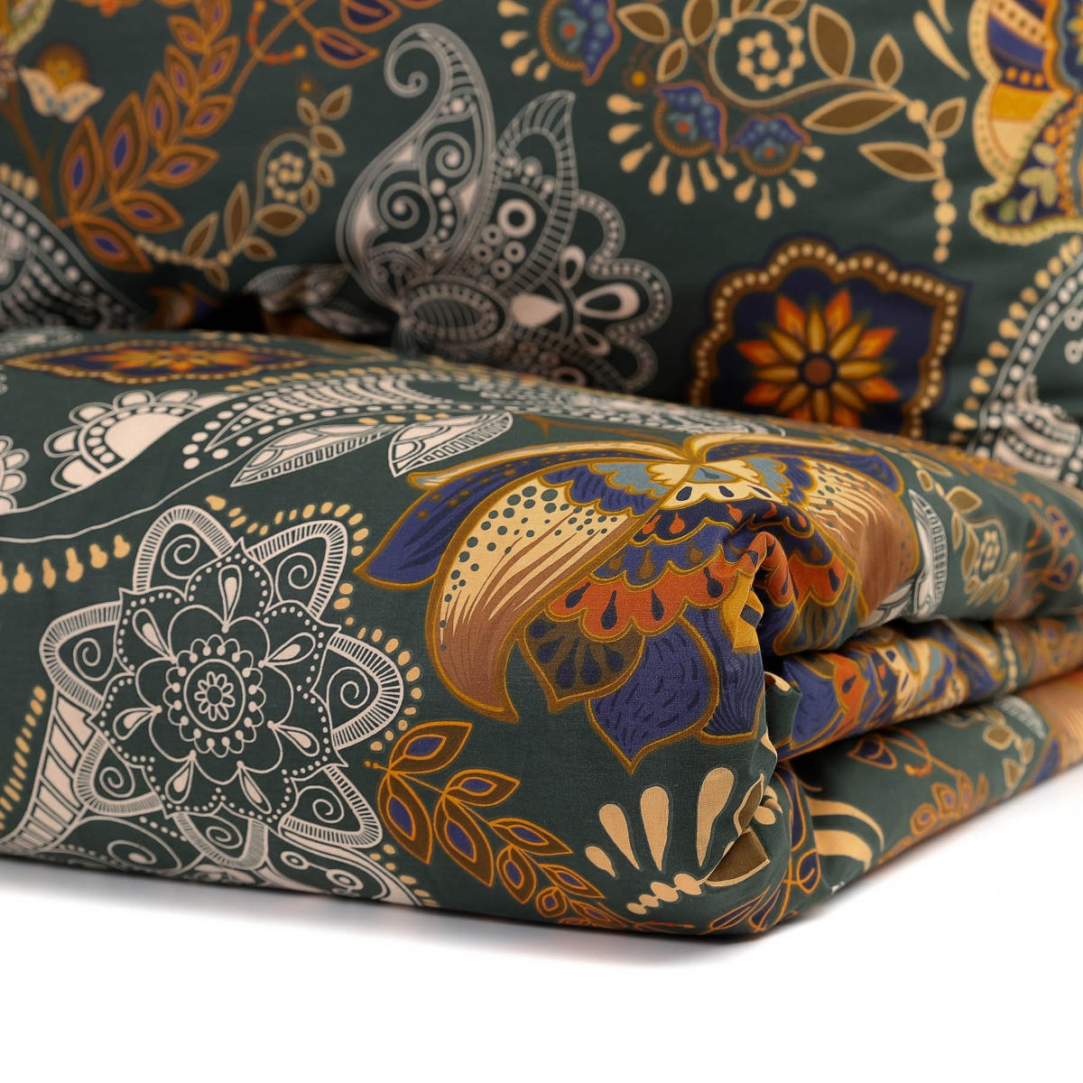 BETTWÄSCHE Tapua grün 220/200 cm - Grün, Textil (220/200cm) - Homla