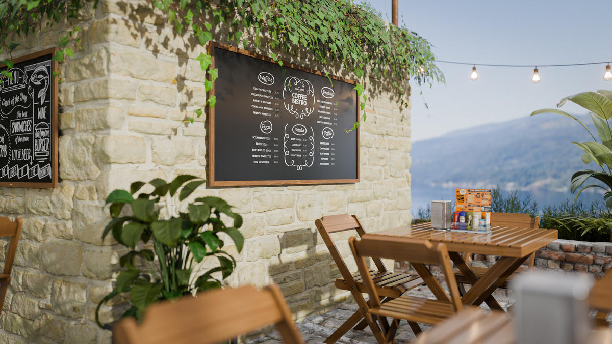 KREIDETAFEL Wasserfest mit lackiertem Holzrahmen 200x100cm - Schwarz, Holz (200/100/2cm) - ALLboards