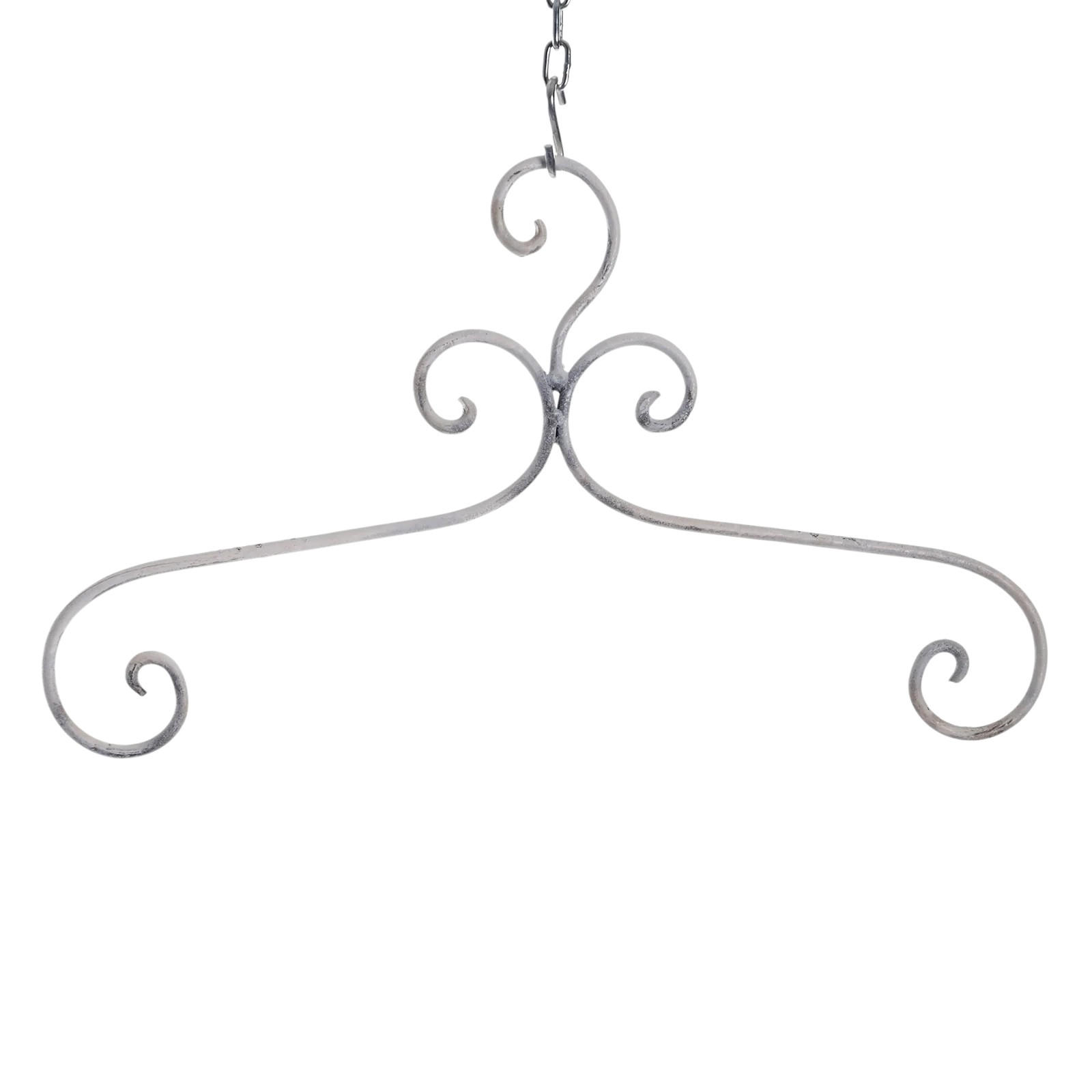 KLEIDERBÜGEL Amelie aus Metall im Landhausstil antik-weiß - Weiß, Metall (41/24/1cm) - DESIGN DELIGHTS