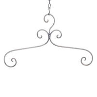 KLEIDERBÜGEL Amelie aus Metall im Landhausstil antik-weiß - Weiß, Metall (41/24/1cm) - DESIGN DELIGHTS