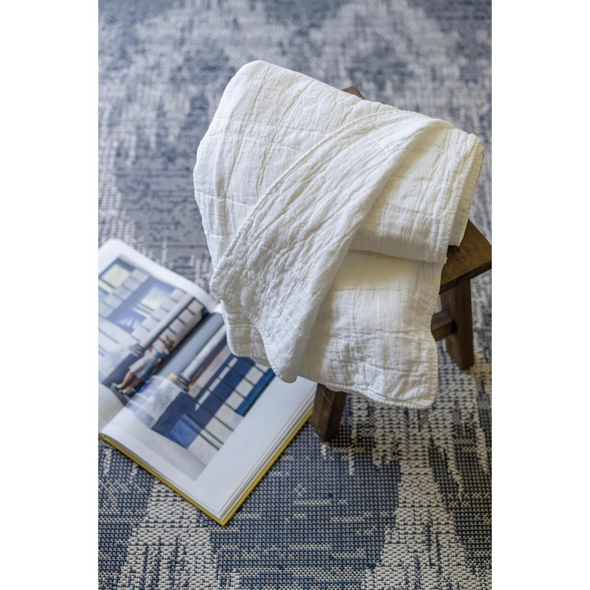 TEPPICH Tessa marine 60 x 110 cm - Dunkelblau, Textil (60/110cm) - Vivaraise