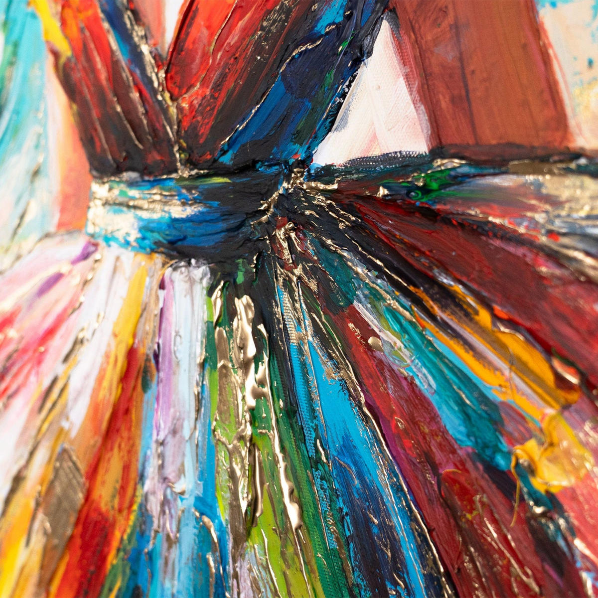 GEMÄLDE Strahlende Schönheit auf Keilrahmen 115x50 cm - Multicolor, Holz (115/50cm) - YS-art gallery