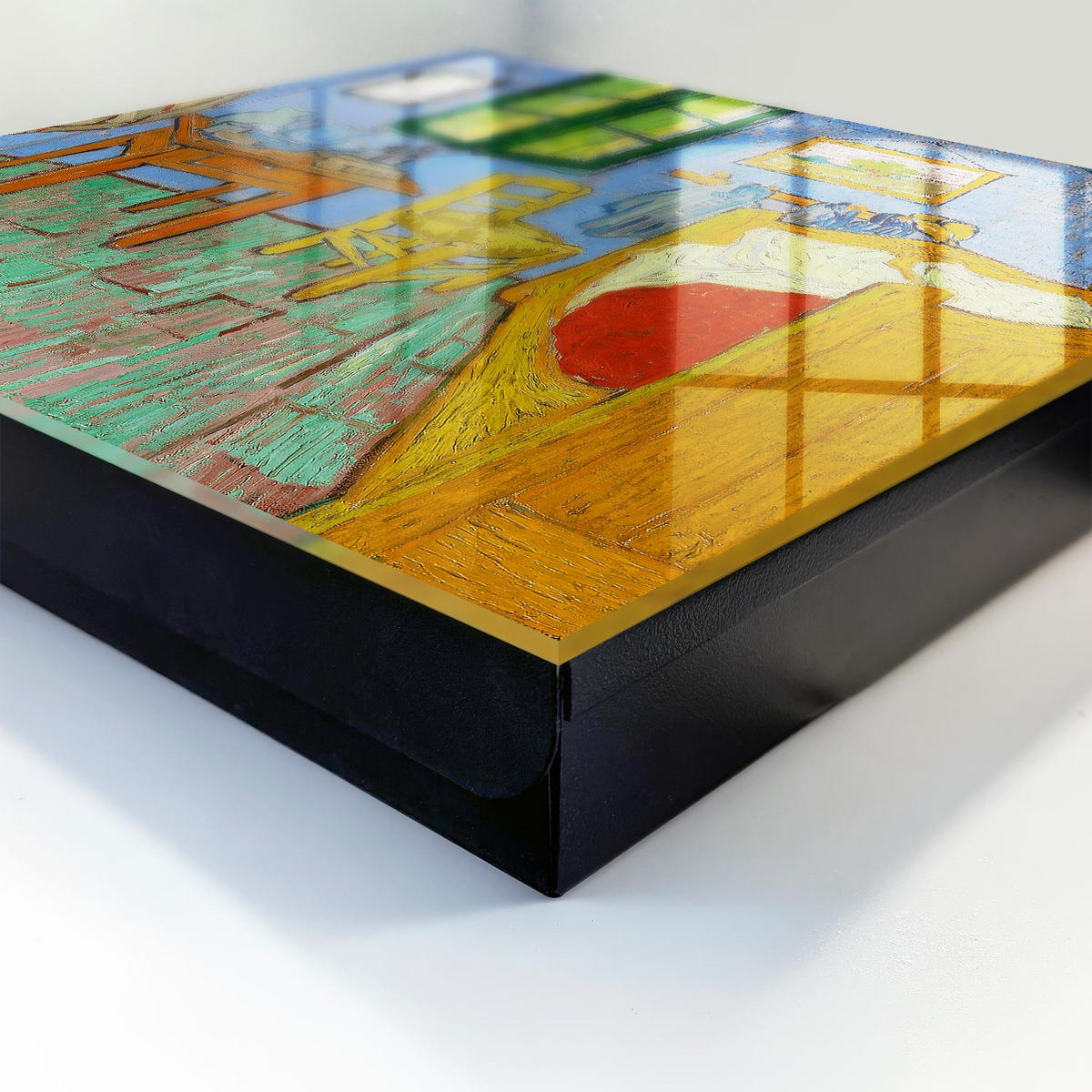 SCHLÜSSELBOX Schwarz 30x30 cm- Türöffnung nach rechts - Gemütliches Zimmer - Blau, Metall (30/30/5cm) - TULUP
