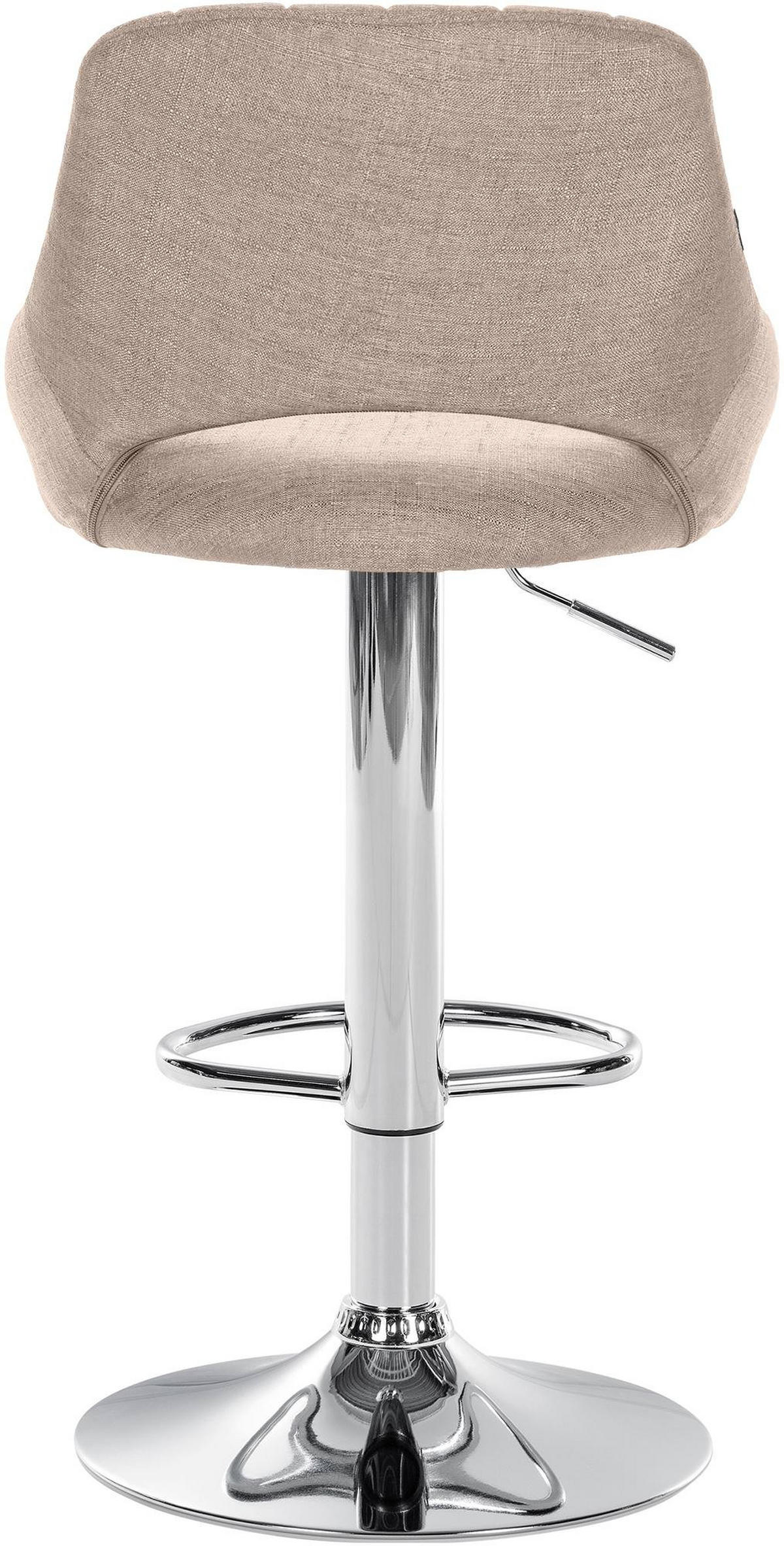BARHOCKER 2er Set Stoff taupe - Taupe, Textil (47/85/48cm) - CLP