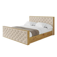 POLSTERBETT mit Bettkasten, Fußteil und Lattenrost, Boxbett ohne Matratze - ENZO3-Z 180x200 Beige - Creme, Holzwerkstoff/Textil (180/200cm) - ALTDECOR