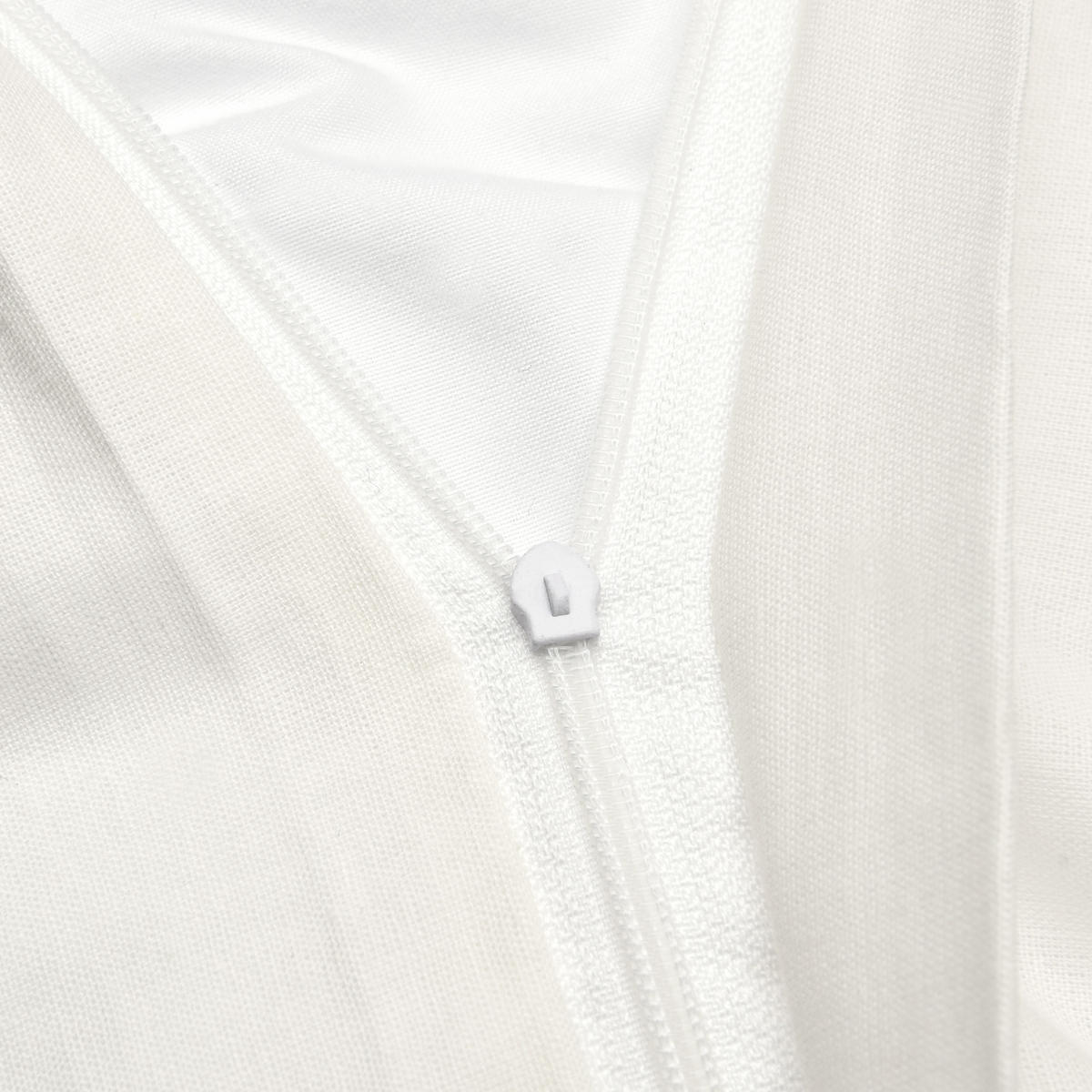 BETTWÄSCHE Julie 135/200 cm + Kissenbezug 80/80 cm Weiß Renforcé 2er Set - Weiß, Textil (135/200cm)