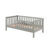 JUNIORBETT Karie 148x60x76 aus Massivholz in Grau - Grau, Holz (70/140cm) - 58aufmkessel