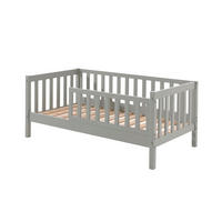 JUNIORBETT Karie 148x60x76 aus Massivholz in Grau - Grau, Holz (70/140cm) - 58aufmkessel