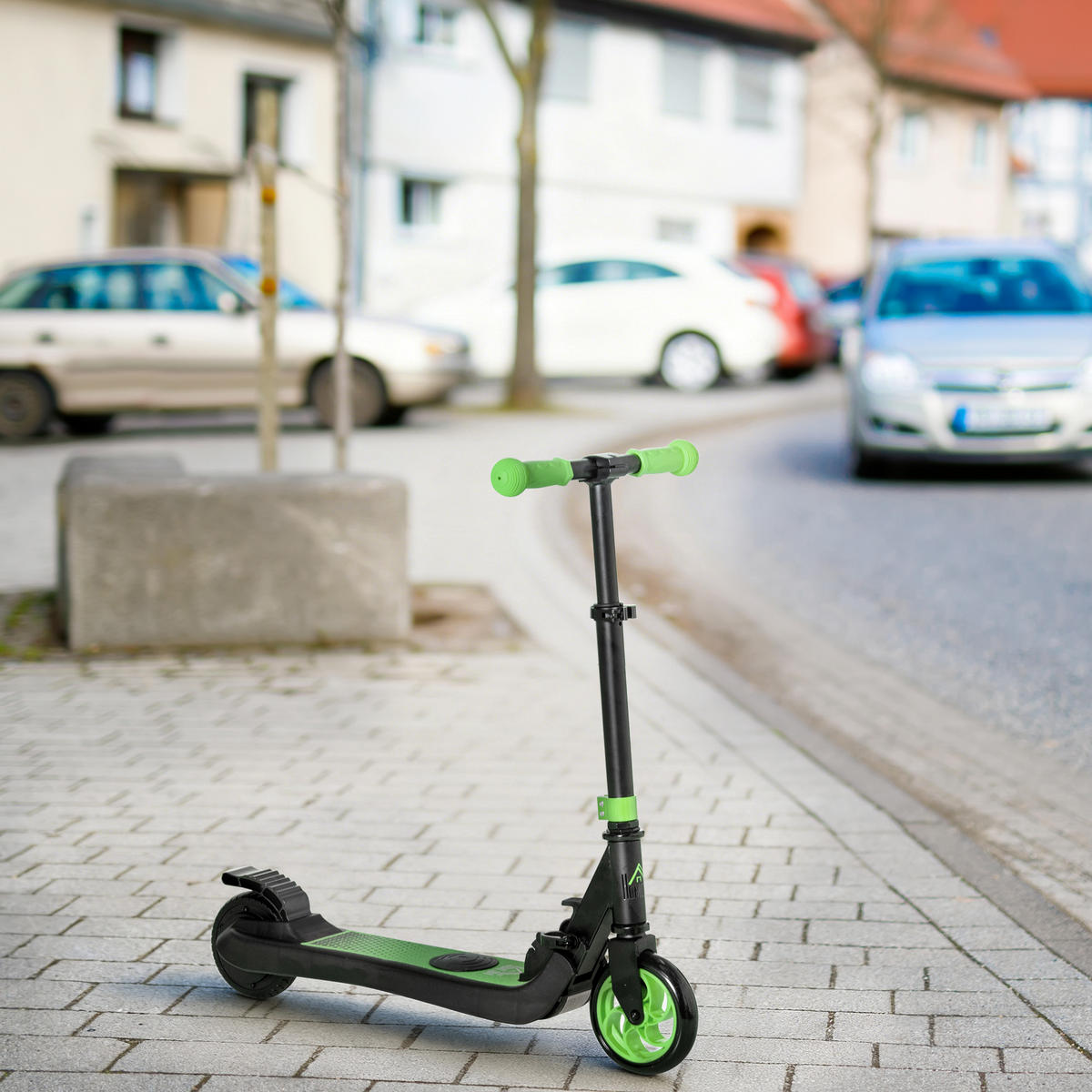 KINDERSCOOTER DE-16988 klappbar 8 km/h Grün - Grün, Metall (71/36.5/80cm) - ComfortXL