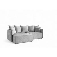 ECKSOFA Minea Mit Schlaffunktion - Hellgrau, Holzwerkstoff/Textil (221/153cm) - Fun Möbel