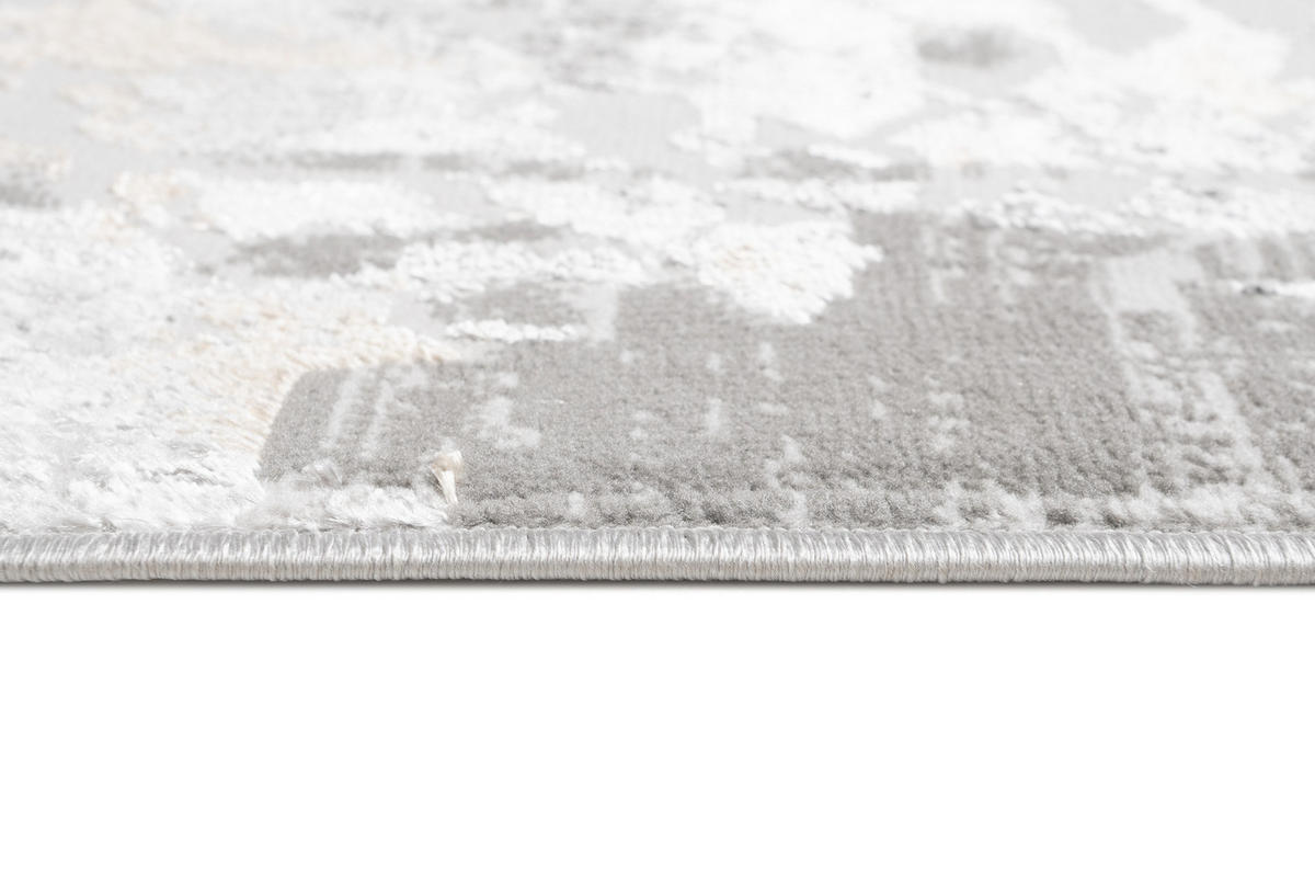 LÄUFER Crystal Hellgrau Marmor Optik 100/300 cm - Hellgrau, Textil (100/300cm) - Tapiso