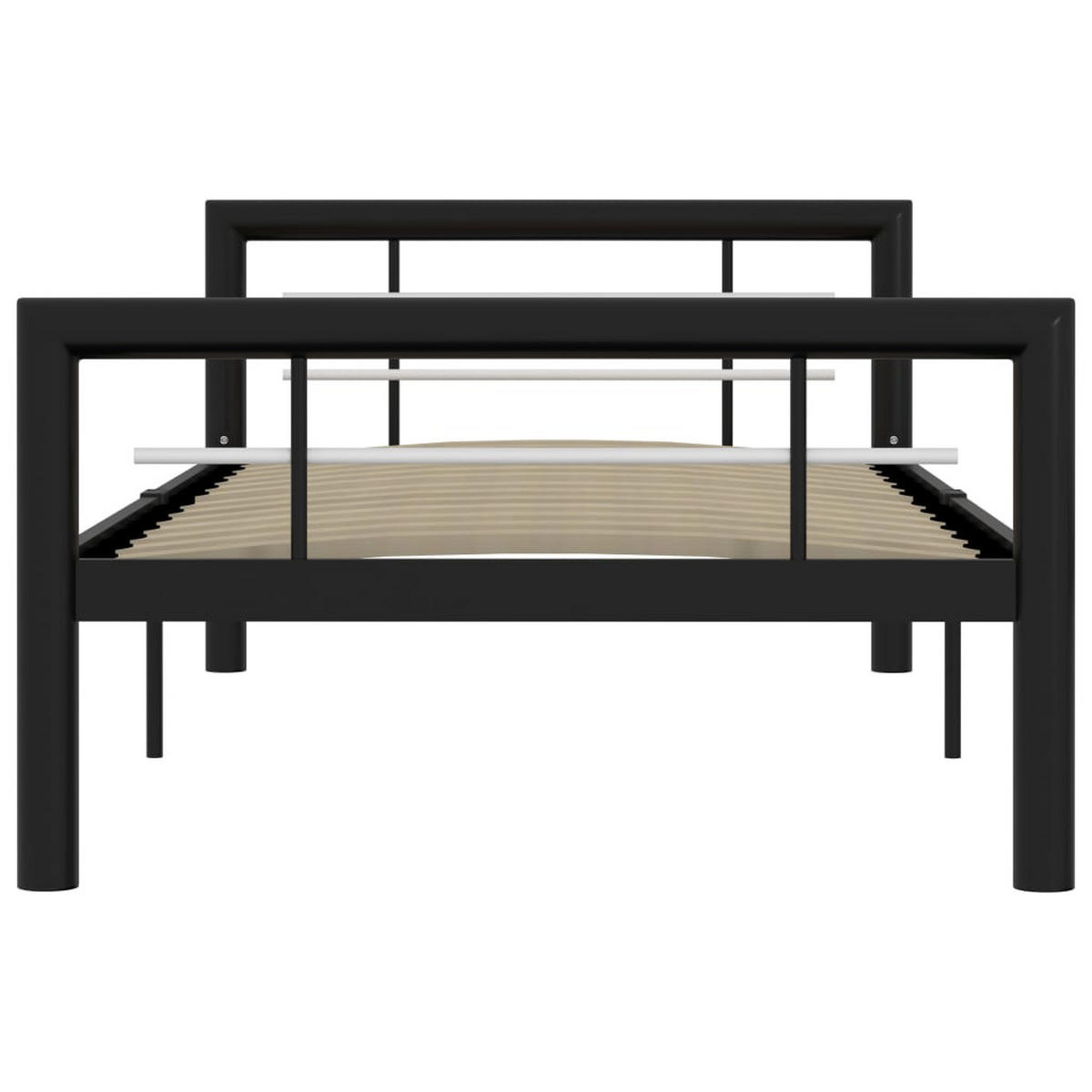 METALLBETT Hazel 97.5/212 cm - Schwarz, Metall (90/200cm) - Nettlife