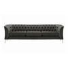 DREISITZER-SOFA Chesterfield Modern-Velluto 19 - Dunkelgrau, Holz/Textil (248/74/80cm)
