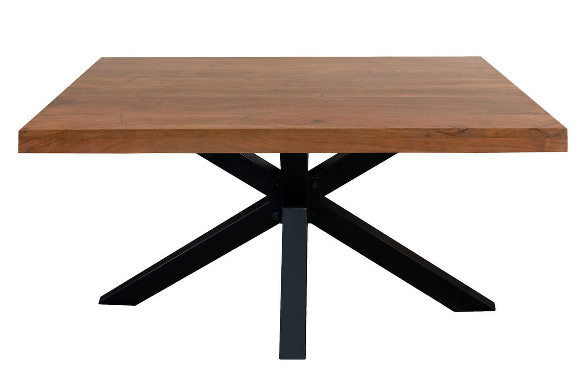 ESSTISCH RIO - Schwarz/Braun, Holz/Metall (90/180/77cm) - SAM
