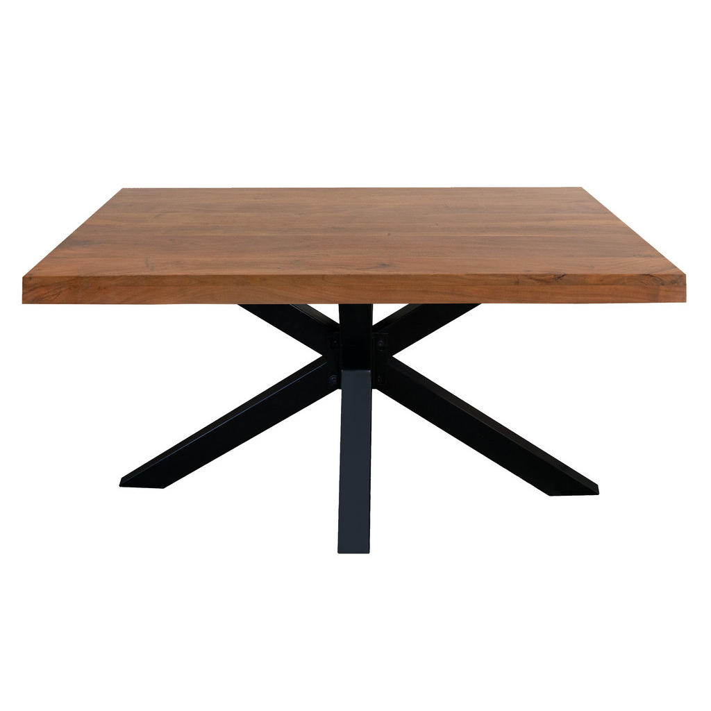 Thumbnail - SAM Esstisch, Braun, Holz, Echtholz,Akazie, Rechteckig,Quadratisch, Sternfuß, 140x77x80 cm, Esszimmer, Tische, Esstische