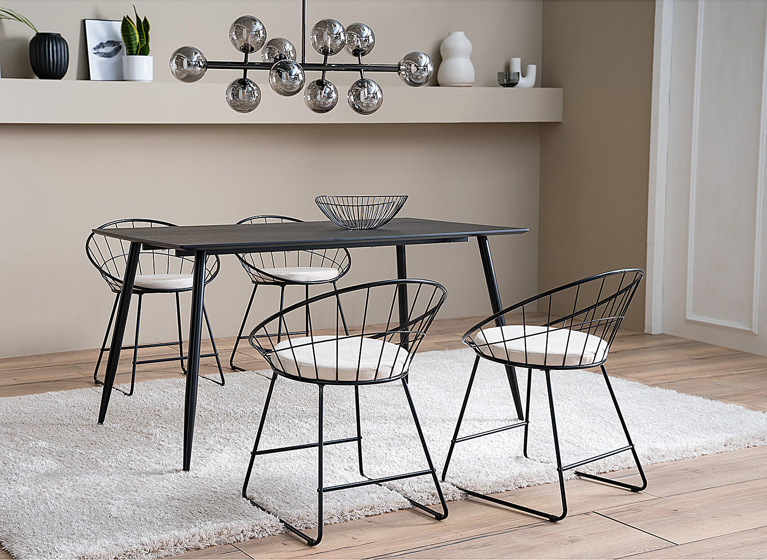 DECKENLEUCHTE - Metall, 10-flammig - Grau, Glas (36/88/70cm) - home24