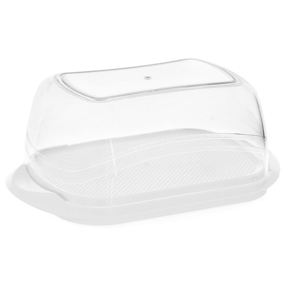 BUTTERDOSE Kunststoff Transparent - Weiß, Kunststoff (11/7/18.5cm) - Orion 