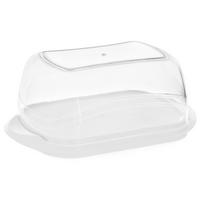 BUTTERDOSE Kunststoff Transparent - Weiß, Kunststoff (11/7/18.5cm) - Orion 