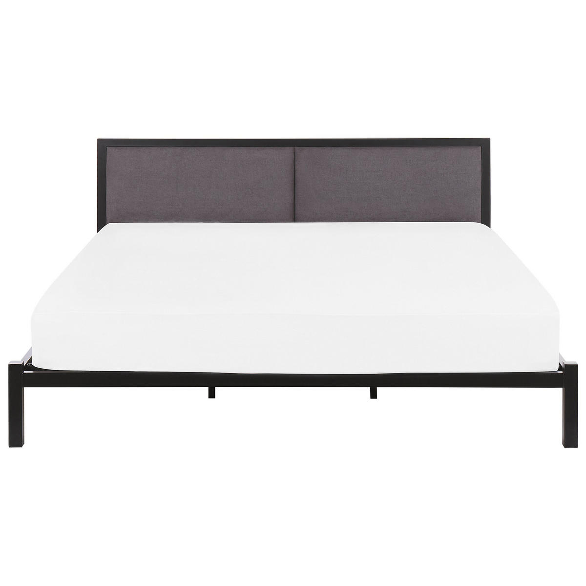 METALLBETT 180/200cm Schwarz Clamart - Schwarz, Textil/Metall (180/200cm) - Beliani