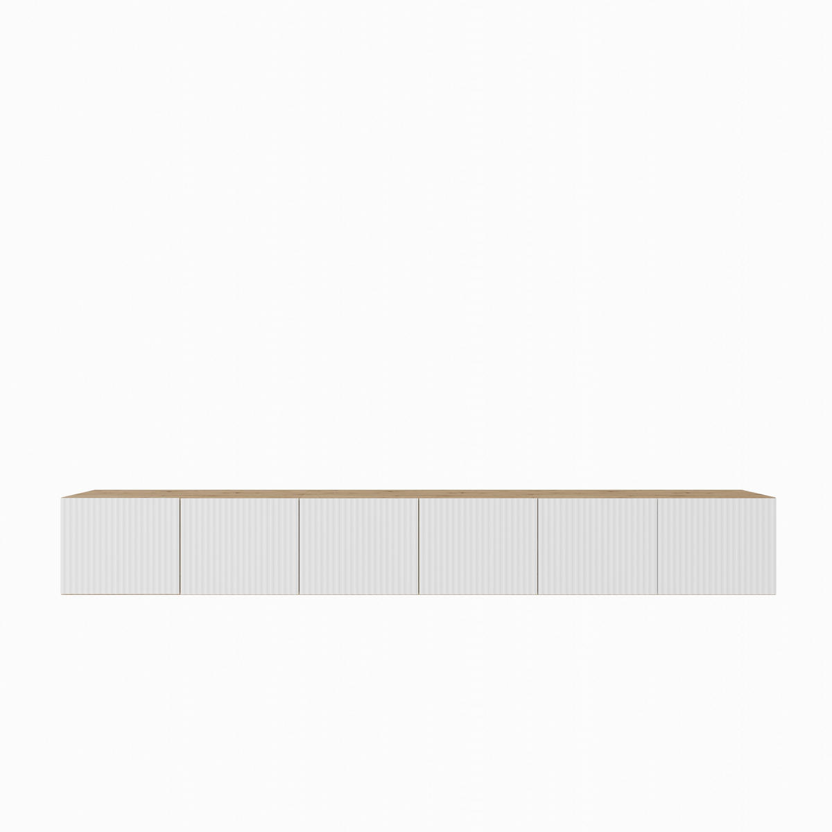 TV-SCHRANK Noe 300 cm, sechstürig, artisan, weiß - Eiche Artisan/Weiß, Kunststoff (300/41/40cm) - Margaret Hadas24