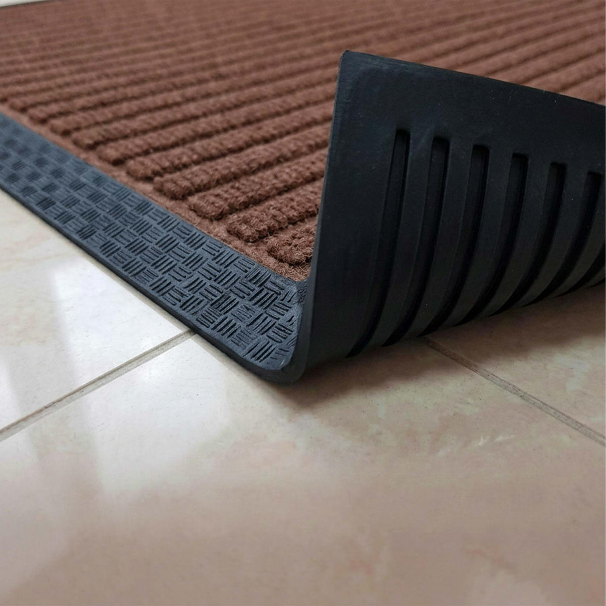 ROHOŽ - hnedá, plast (60/40cm) - Relaxdays