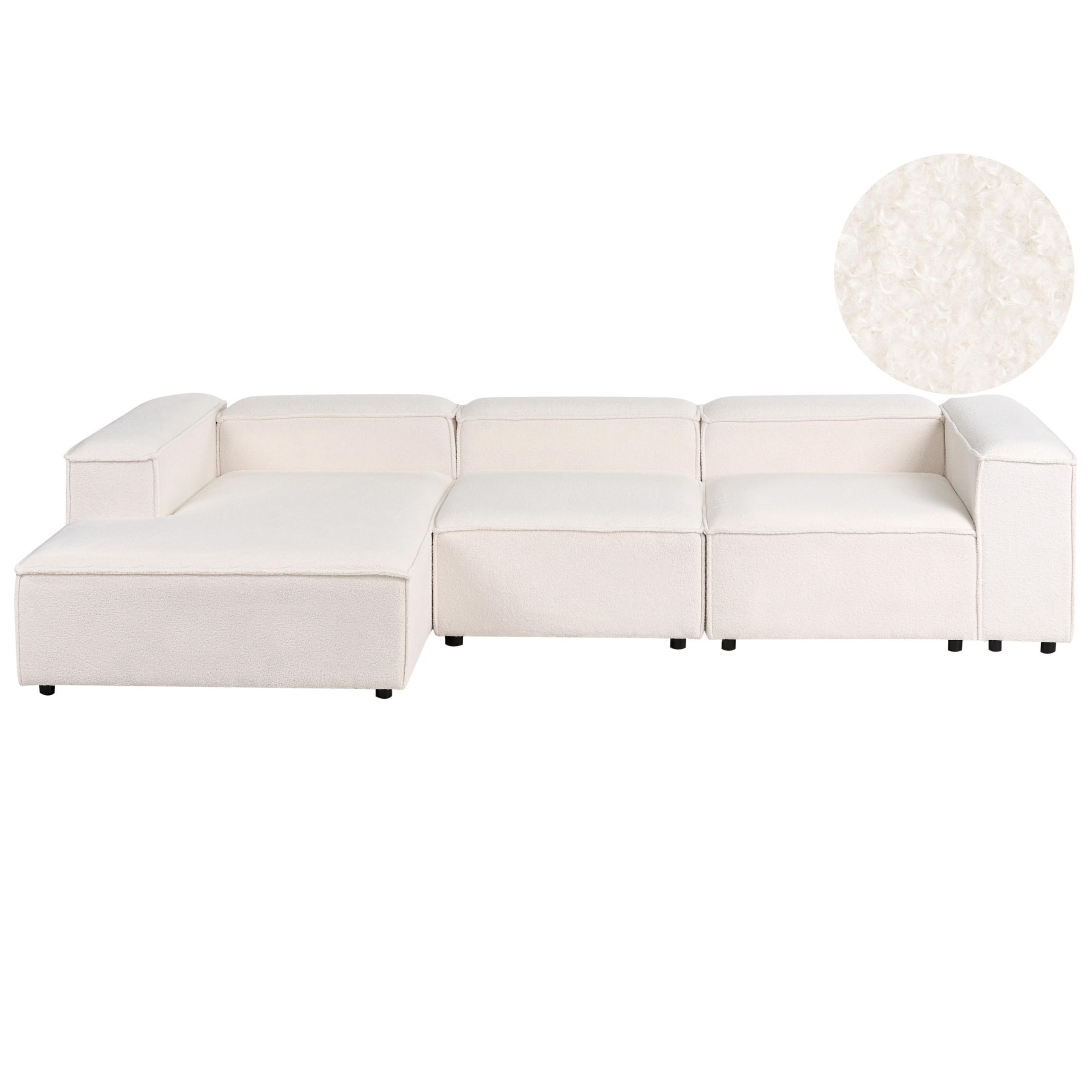 Beliani Ecksofa Creme 326x180 cm