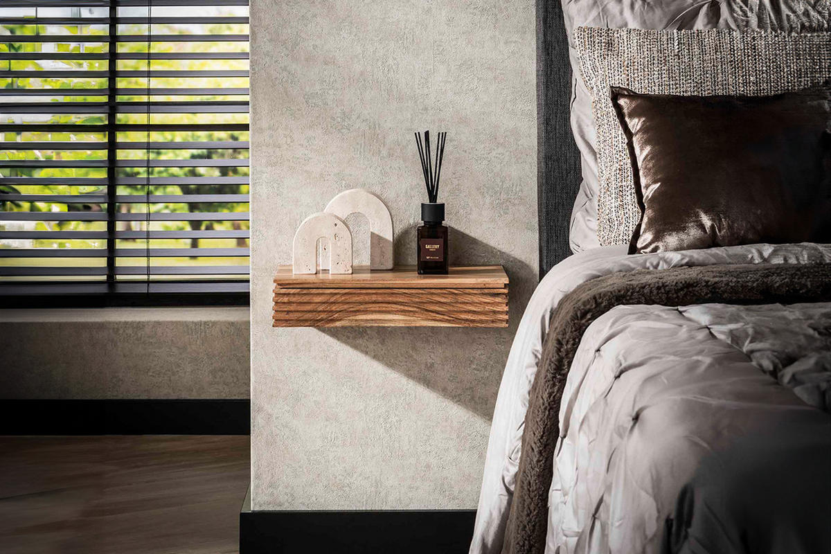 NACHTTISCH FIRU 2ER SET Holz Akazie - Braun, Holz (40/8/25cm) - KAWOLA