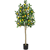 KUNSTPFLANZE Zitronenbaum 150 cm mit Topf - Multicolor, Kunststoff (11cm)