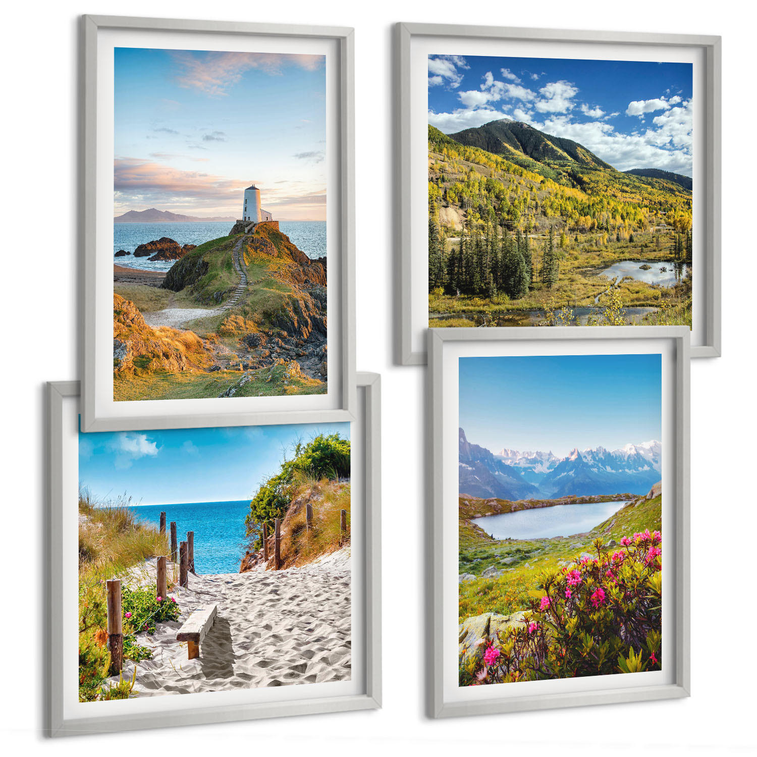 Tulup Bilder Silber 50x50 cm