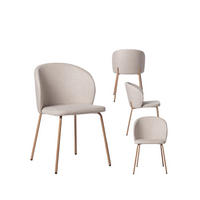 ESSZIMMERSTUHL Norah Beige 49 cm x 80 cm 4er-Set - Beige, Textil (49/80/56cm) - Klast Home