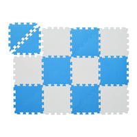 12-TLG.PUZZLEMATTE - Multicolor, Textil (30/30cm) - Relaxdays